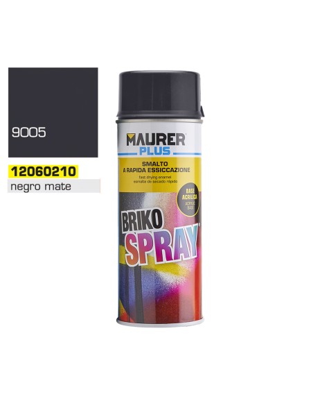 Spray Pintura Negro Mate Profundo 400 ml.