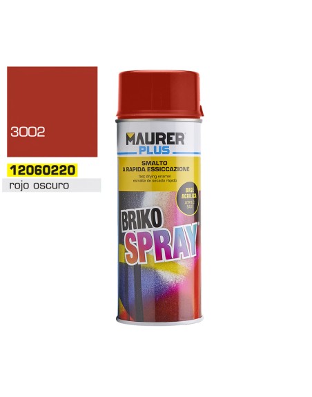 Spray Pintura Rojo Oscuro Carmin 400 ml.