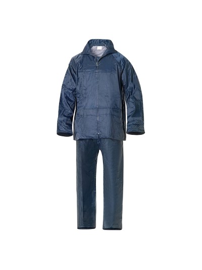 Traje de Agua Impermeable Azul Nylon        Talla 7-L