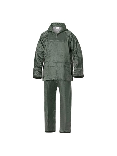 Traje de Agua Impermeable Verde Nylon       Talla 7-L
