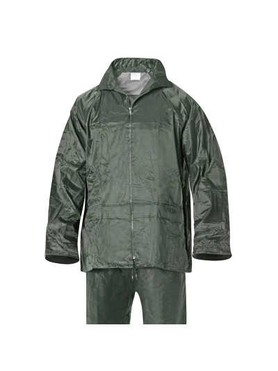 Traje de Agua Impermeable Verde Nylon       Talla 8-XL
