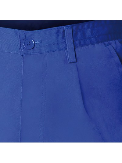 Pantalon De Trabajo Largo, Color Azul, Multibolsillos, Resistente, Talla 42