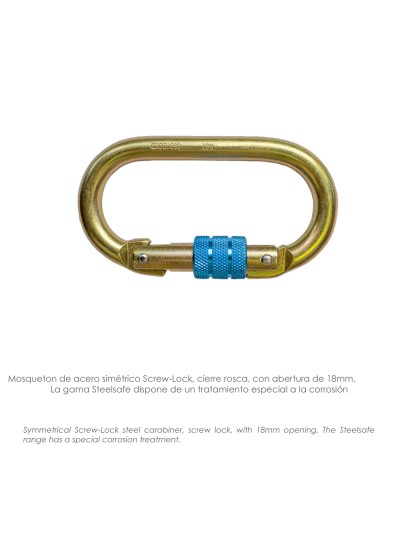 Cinturon Seguridad con Cuerda y Mosquetón