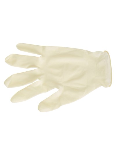 Guantes Desechables Latex Talla 8 L  Caja 100 Unidades