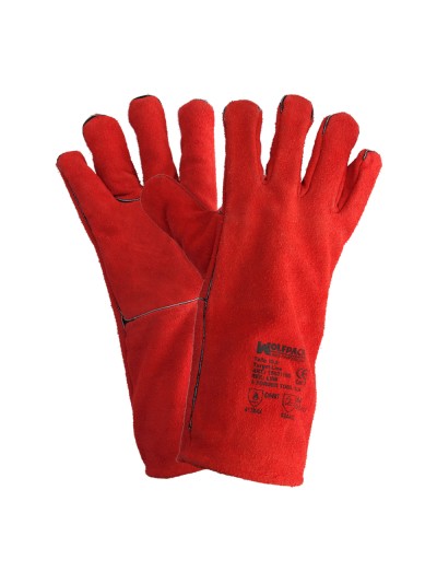Guantes Soldar Denso Rojo Largo (Par)