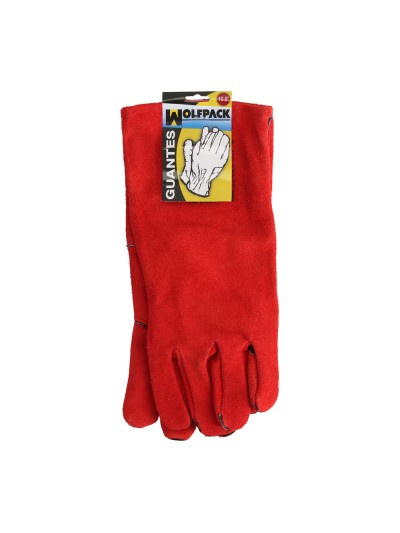 Guantes Soldar Denso Rojo Largo (Par)