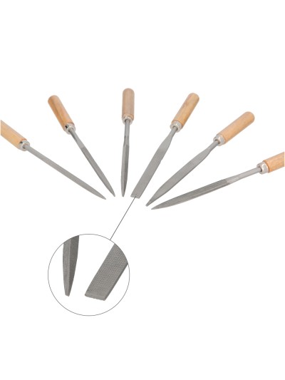 Juego Limas Hierro Pequeñas Surtido 6 Piezas