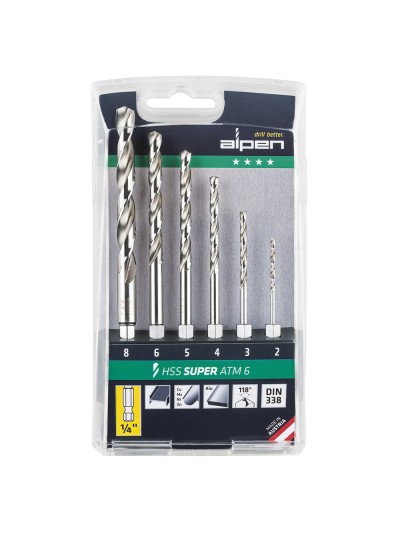 Estuche Brocas Alpen Hexagonal Hss    6 Piezas