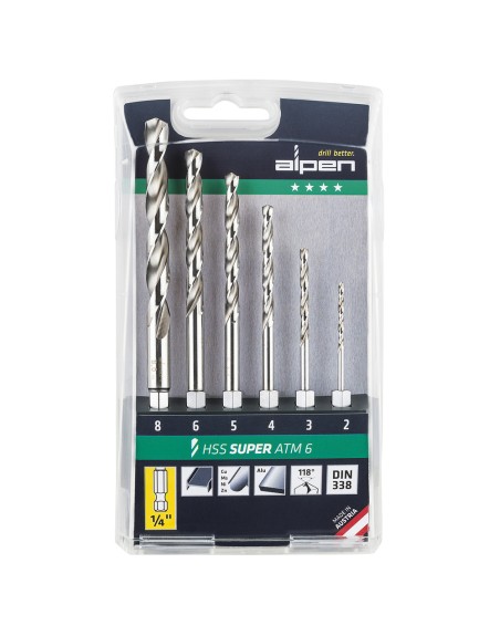 Estuche Brocas Alpen Hexagonal Hss    6 Piezas