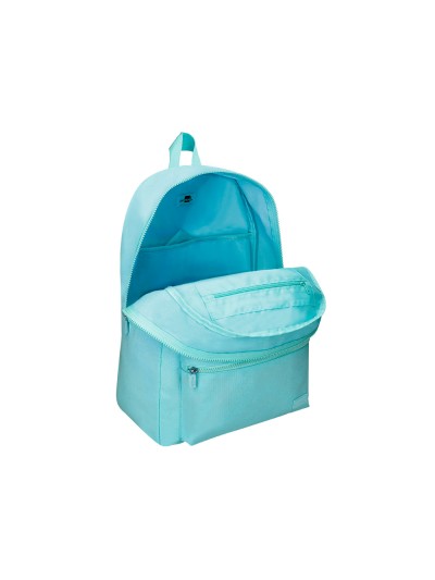 Cartera liderpapel mochila bol sillo lateral elastico color azul celeste 400x125x300
