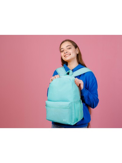 Cartera liderpapel mochila bol sillo lateral elastico color azul celeste 400x125x300