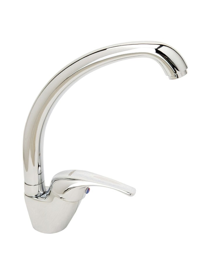 Monomando Fregadero Con Caño Alto Con Cartucho ceramico Ø 40 mm.
