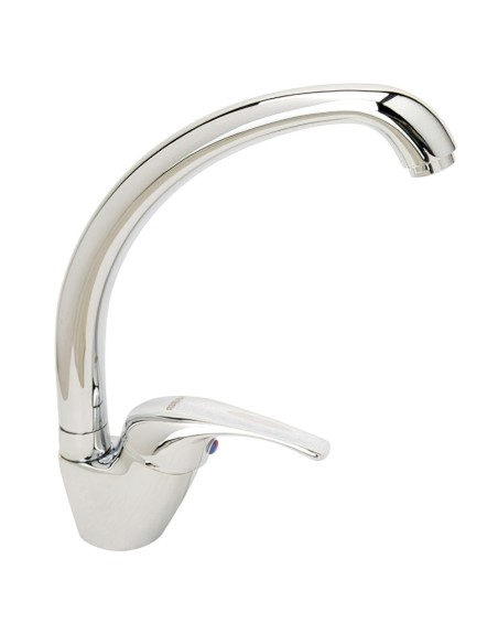 Monomando Fregadero Con Caño Alto Con Cartucho ceramico Ø 40 mm.