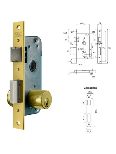 Cerradura Tesa 2000-hl/30