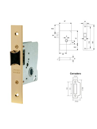 Cerradura Tesa 2015-hl/40