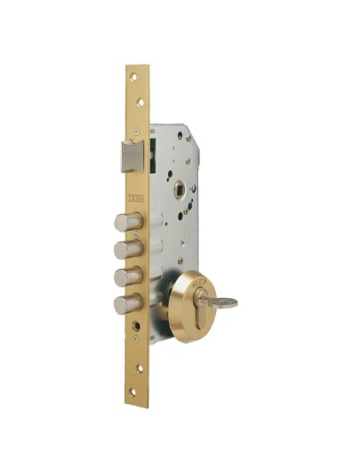 Cerradura Tesa Seguridad R100B566 Esmaltada