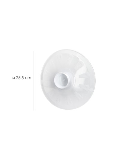 Tapa Plastico Giratortillas Oryx Ø 25,5 cm. (Tapa Vuelve Tortillas, Tapa Giratortillas, Tapa Gira Tortillas)