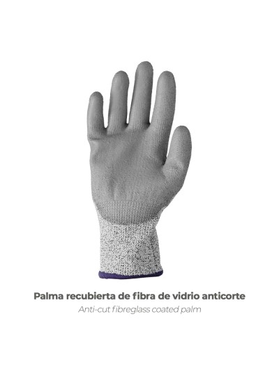 Guantes Anticorte Fibra De Vidrio Talla 11"