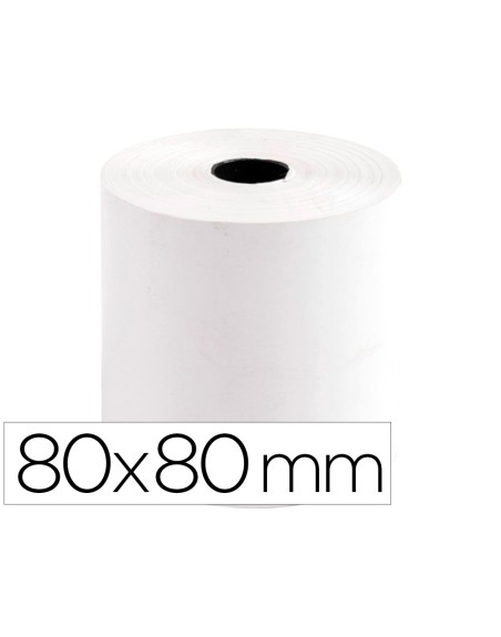 Rollo sumadora termico greening 80 mm ancho x 80 mm diametro sin bisfenol a papel de 70 g/m2