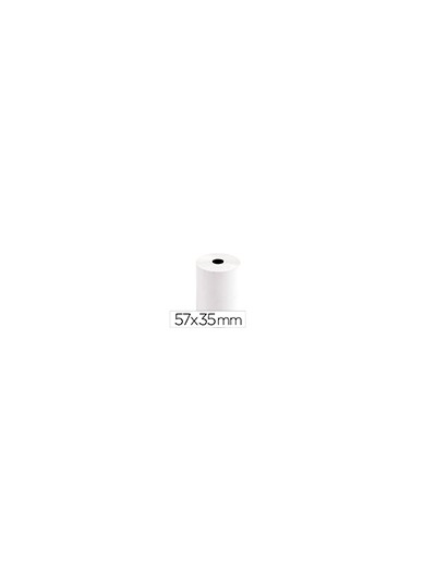 Rollo sumadora termico greening 57 mm ancho x 35 mm diametro para tpv sin bisfenol a papel de 70 g/m2