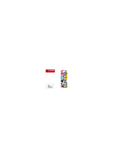Rotulador stabilo boss mini fluorescente by snooze one estuche de 6 unidades colores surtidos
