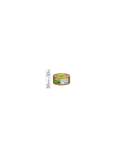 Cinta adhesiva tesa eco papel color kraft 50 mt x 50 mm para embalaje