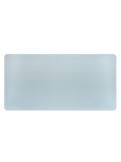 Phoenix matepad alfrombrilla escritorio ratón pu 80 x 40 cm antideslizante impermeable materíal simil cuero azul - gris
