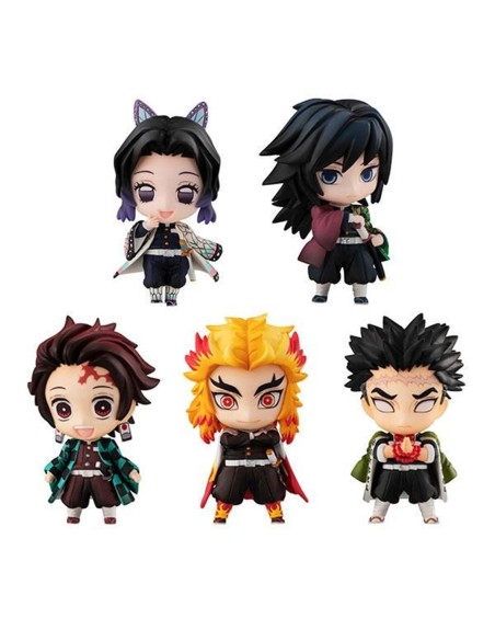 Pack 5 figuras megahouse demon slayer kimetsu no yaiba sailor tanjiro & the hashira set a