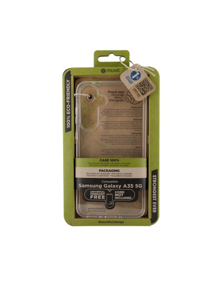 Funda muvit recycletek para samsung galaxy a35 5g transparente