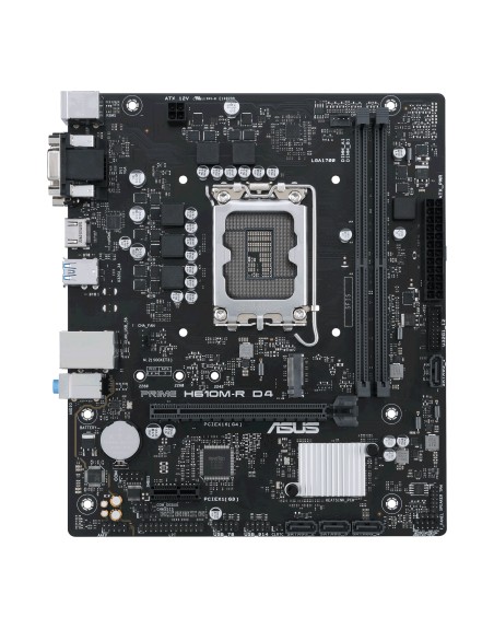 Placa base asus intel prime h610m - r d4 m - atx - 2x ddr4 - 4x sata3 - 2x usb 3.2 - 2x usb 2.0 90mb1b40 - m0ecy0