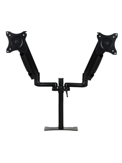 Brazo articulado soporte doble monitor ajustable 27 pulgadas vesa 75 x 75 - 100 x 100