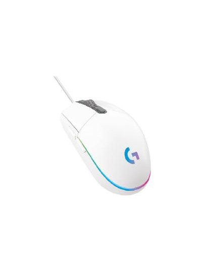Mouse raton logitech g203 lightsync blanco gaming 8.000 dpi 6 botones