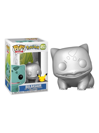 Funko pop jumbo pokemon s6 bulbasaur plateado efecto metalico 10 pulgadas edicion especial exclusivo 59874