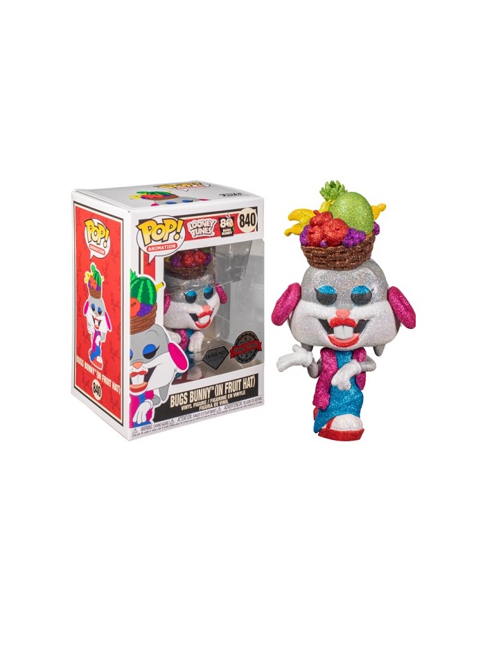 Funko pop looney tunes bugs bunny con sombrero de frutas glitter efecto diamante exclusivo edicion especial 51731 Funko pop looney tunes bugs bunny con sombrero de frutas glitter efecto diamante exclusivo edicion especial 51731