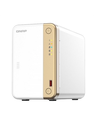 Servidor nas qnap ts - 262 - 4g 2xhdd - bay 1x2.5gbe 4xusb
