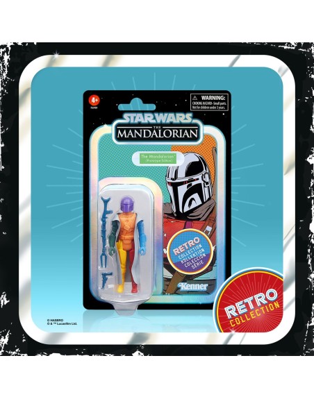 Figura hasbro star wars retro prototype series - the mandalorian (modelo aleatorio)