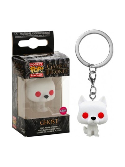 Funko pop keychain llavero juego de tronos fantasma terciopelo flocked edicion especial 45044