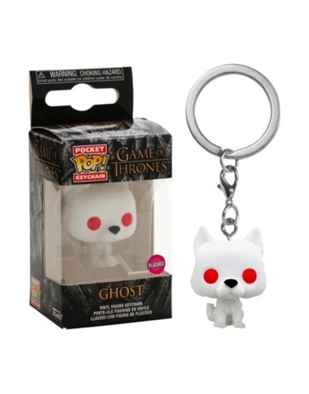 Funko pop keychain llavero juego de tronos fantasma terciopelo flocked edicion especial 45044