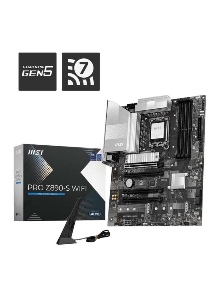 Placa base msi pro z890 - s wifi lga 1851 atx 4xddr5 Placa base msi pro z890 - s wifi lga 1851 atx 4xddr5