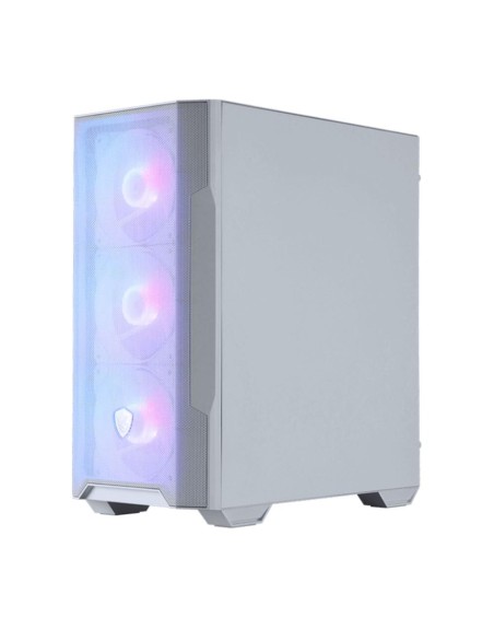 Caja ordenador gaming msi mag forge m100r m - atx argb cristal templado blanco