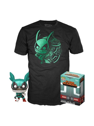 Pop & tee my hero academia deku funko + camiseta talla m