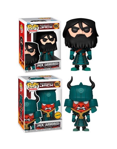 Funko pop animacion samurai jack jack con armadura opcion chase 49276