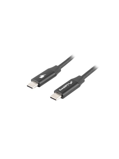 Cable usb lanberg 2.0 macho - usb tipo c macho quick charge 4.0 1.8m negro
