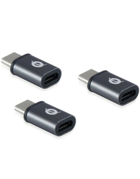 Kit adaptadores conceptronic usb tipo c 3.1 macho a micro usb hembra otg pack 3 unidades