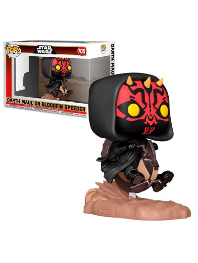 Funko pop deluxe ride star wars the phantom menace darth maul en aleta sangrienta 76014