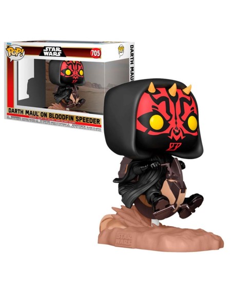 Funko pop deluxe ride star wars the phantom menace darth maul en aleta sangrienta 76014