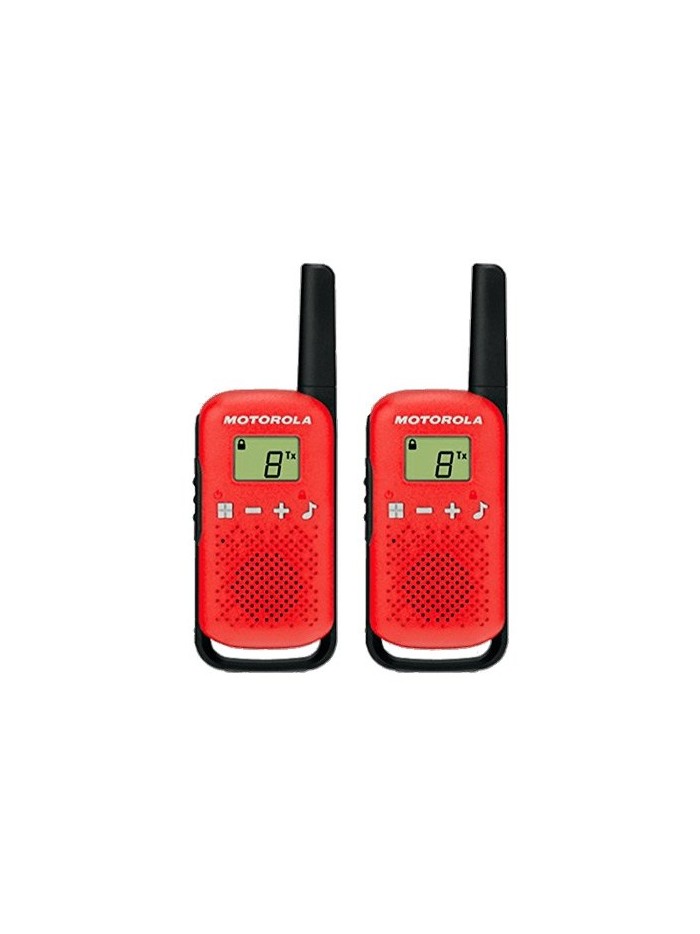 Walkie talkie motorola tlkr - t42 red packs 2 pmr446 - 8km - 16canales - 500mw - clip cinturon Walkie talkie motorola tlkr - t42 red packs 2 pmr446 - 8km - 16canales - 500mw - clip cinturon