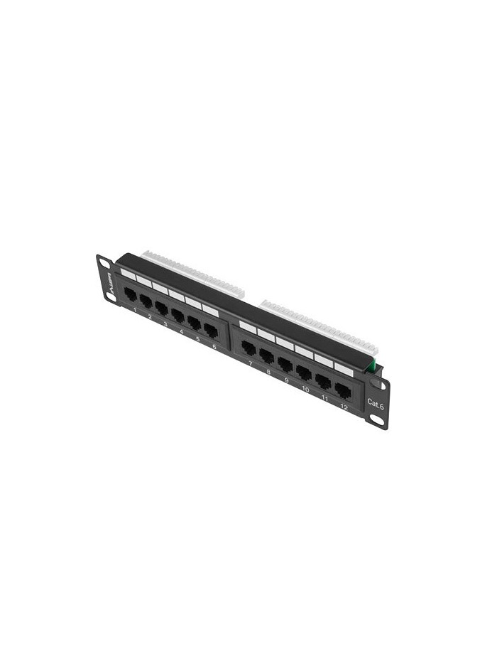 Patch panel lanberg 12 puertos 1u 10 pulgadas cat.6 negro Patch panel lanberg 12 puertos 1u 10 pulgadas cat.6 negro