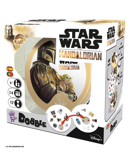 Juego de mesa dobble star wars mandalorian pegi 6