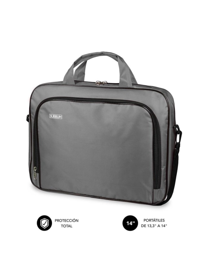 Maletin subblim oxford para portatil 13.3 pulgadas - 14 pulgadas gris Maletin subblim oxford para portatil 13.3 pulgadas - 14 pulgadas gris